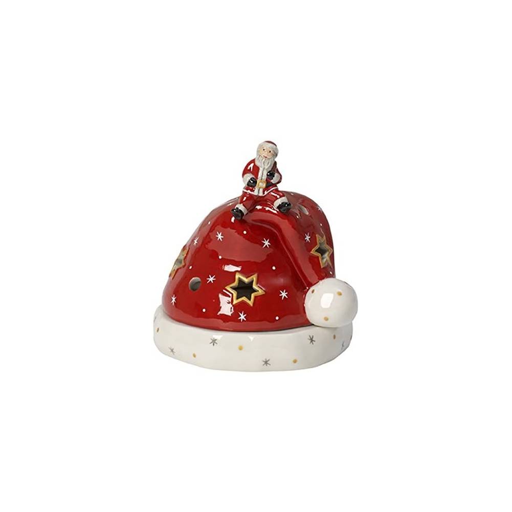Portacandela a Forma di Cappello con Santa, Linea Christmas Light. Villeroy & Boch
