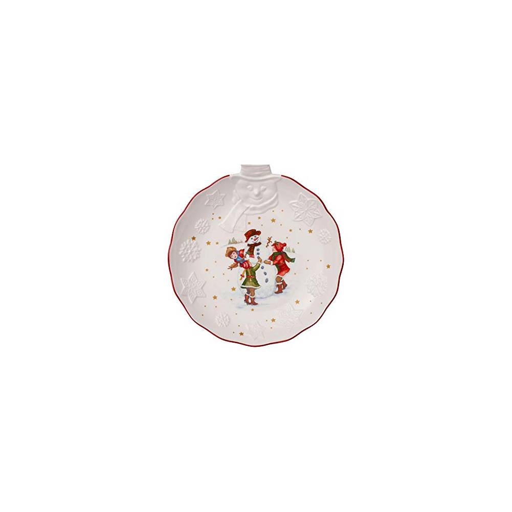 Ciotola grande con Rilievo Pupazzo di neve. Villeroy & Boch linea Toy's fantasy