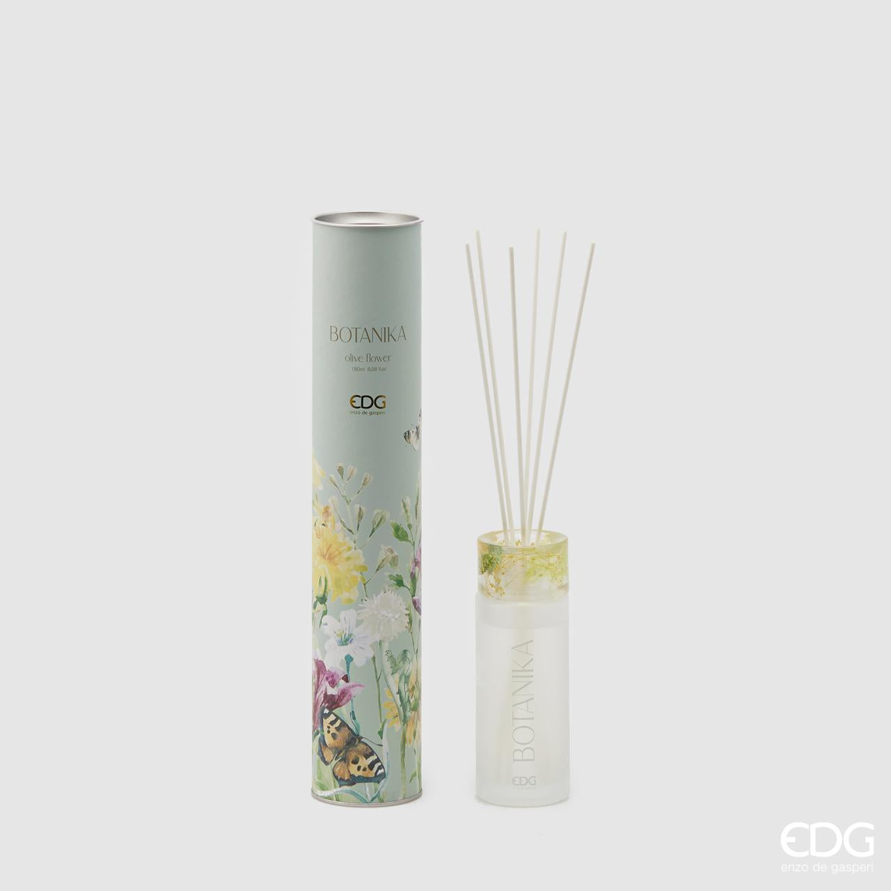 Profumatore d'ambiente 180ml. Botanika Olive Flower, colore verde. EDG