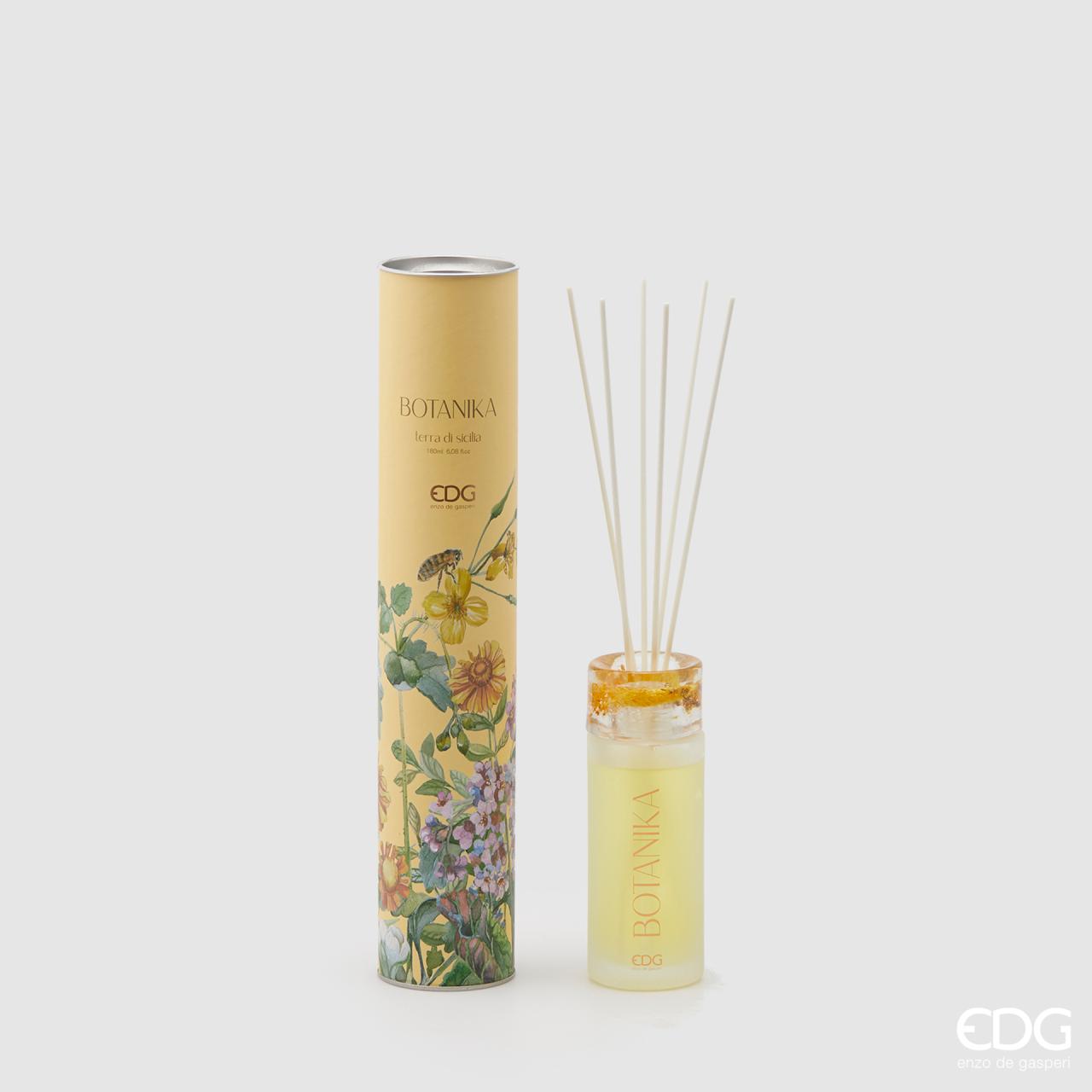 Profumatore d'ambiente 180ml. Botanika Terra Sicili, colore giallo. EDG