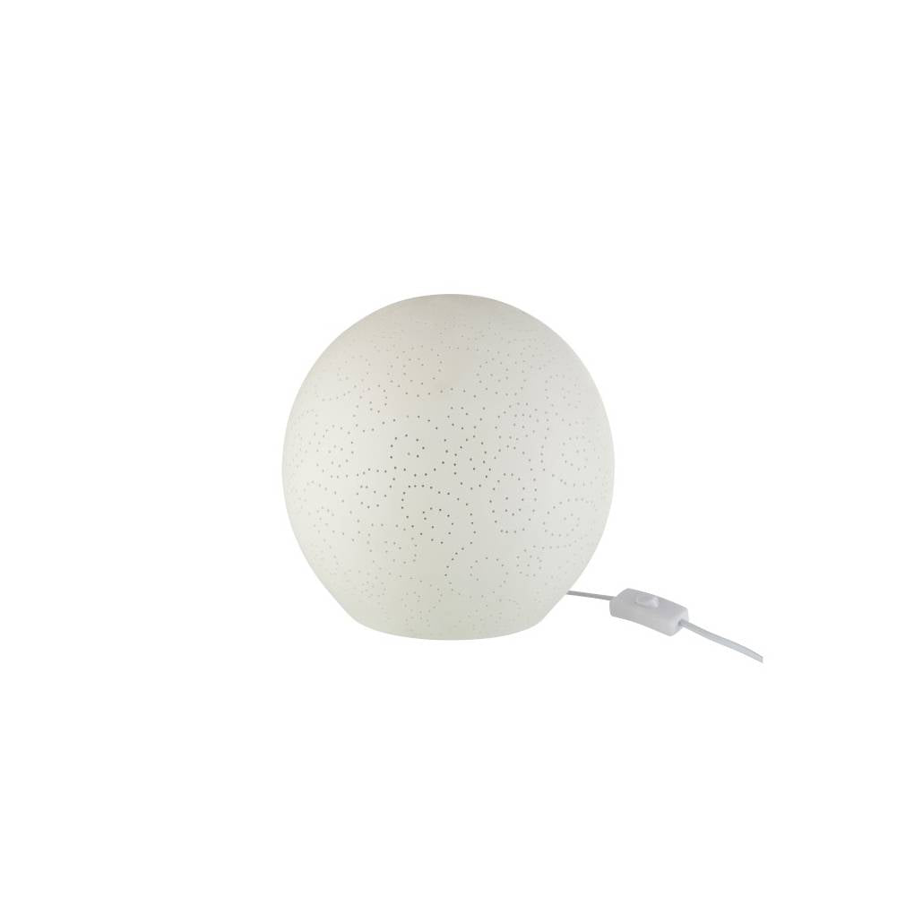 Lampada Da Tavolo, Palla Porcellana Bianco Large. Jolipa