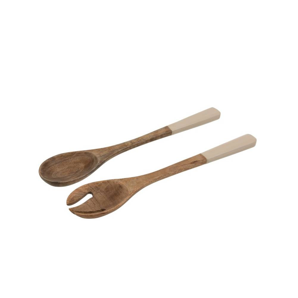 Set 2 Utensili Da Cucina Legno Beige. Jolipa