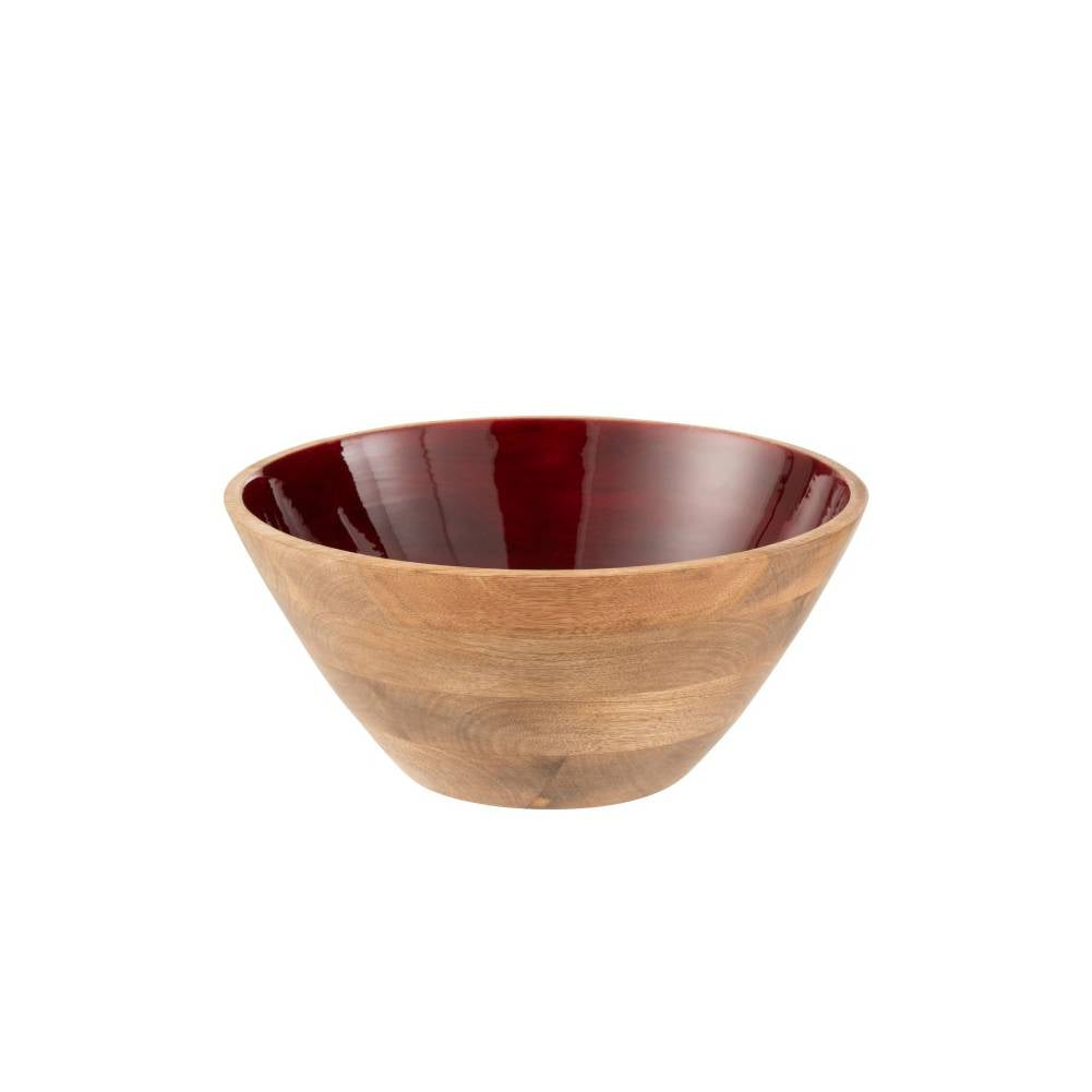 Ciotola Legno Di Mango Borgogna misura Large. Jolipa