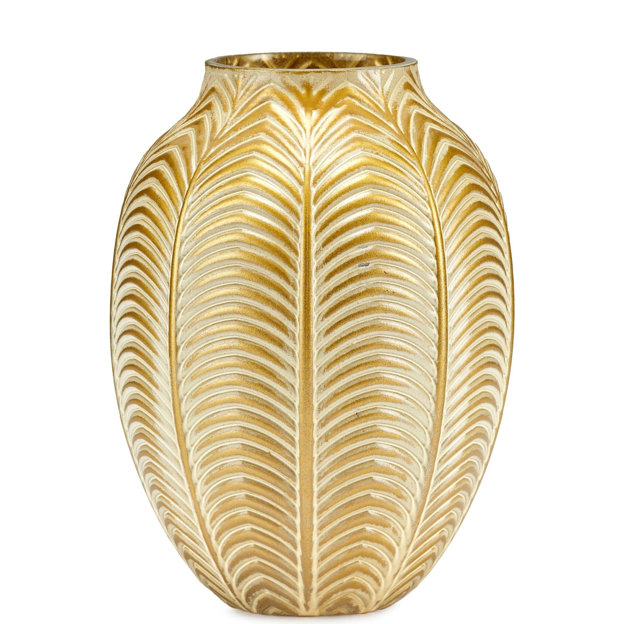 Vaso Linea MAHIN, colore oro, misura piccola 15x20 cm. Fade