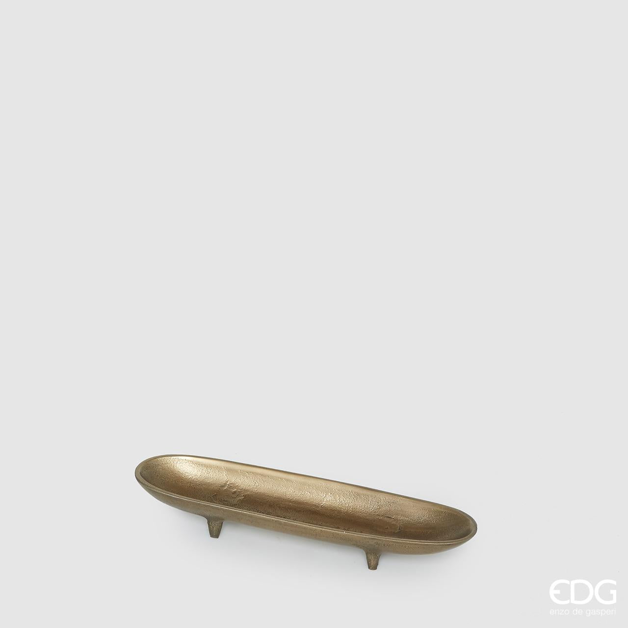 Vassoio ovale con piedi, misura piccola, 32x9cm. EDG