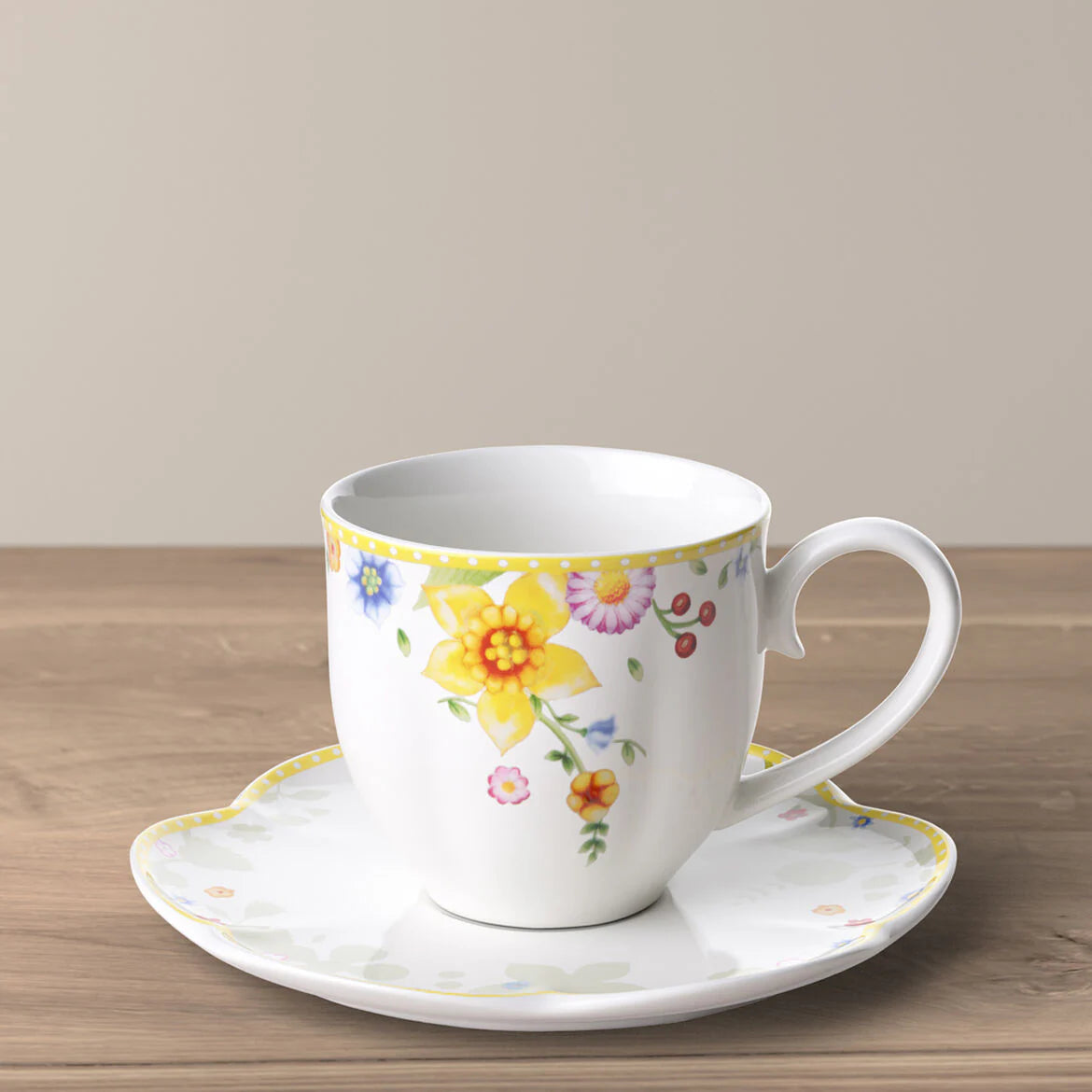 Set 2 Tazza da Caffè 230ml con Piattino Spring Awakening. Villeroy &amp; Boch