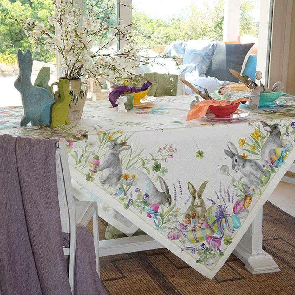Tovaglia pasquale Roger 170x270 cm., 100% lino. Tessitura Toscana Telerie