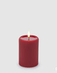 Candela piccola con led Lounge rosso EDG