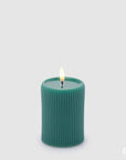 Candela piccola con led Lounge verde EDG