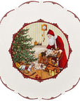 Piatto grande dolci Babbo Natale porta regali Villeroy & Boch