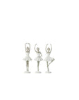 Ballerina Punte in Resina Bianco/Argento misura Small, 3 modelli. Jolipa