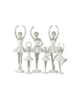 Ballerina Punte in Resina Bianco/Argento misura Small, 3 modelli. Jolipa