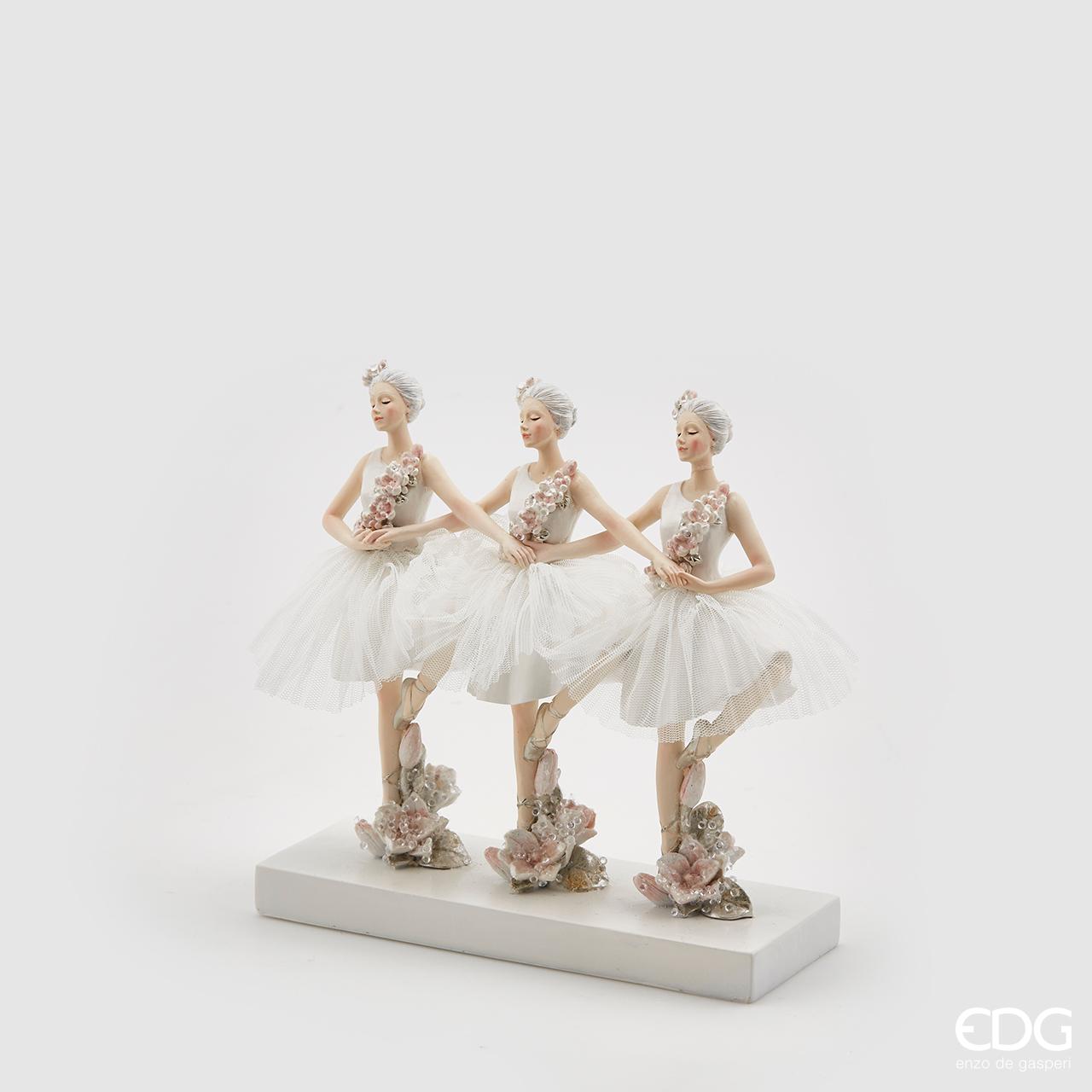 Ballerine x3 su base, h.19x19 cm. EDG