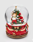 Sferacqua con Babbo Natale, renna e pupazzo di neve, con carillon. EDG