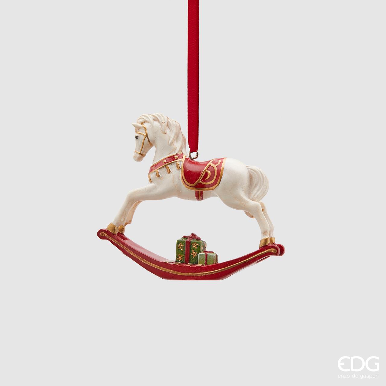 Cavallo a dondolo da appendere H.8.5 cm. EDG