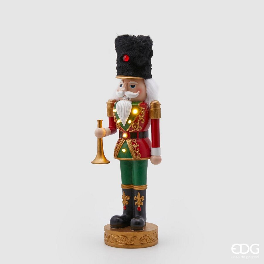 Soldatino/Schiaccianoci di Natale, con led, H.47cm. EDG