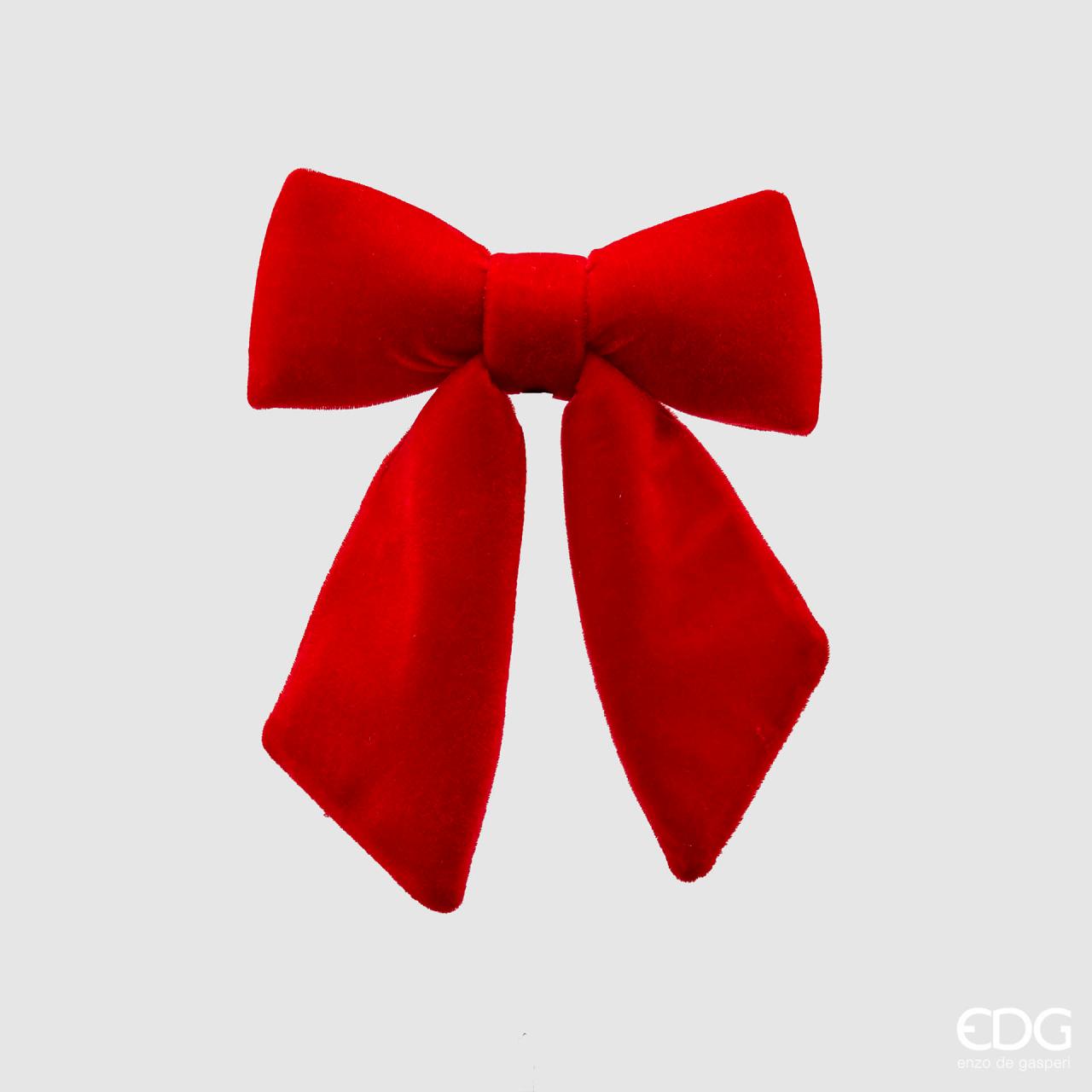 Fiocco Velluto rosso, misura 22x26 cm. EDG
