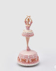 Ballerina su base, colore rosa, carillon. H.22 cm. EDG