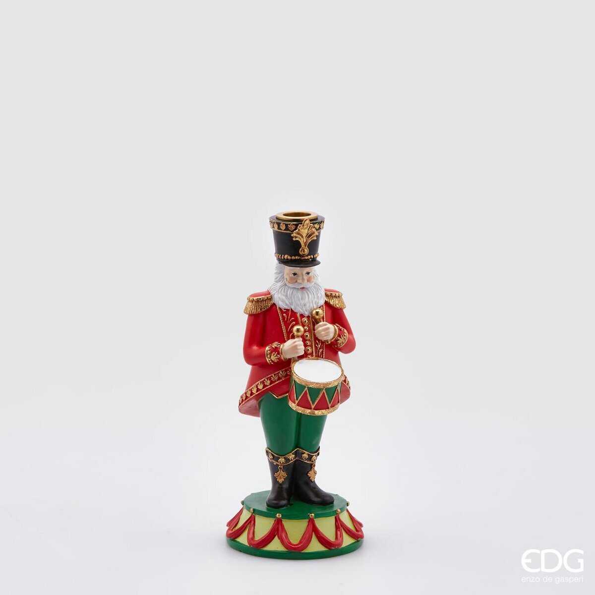 Portacandela Babbo circo, misura H. 25 cm. EDG