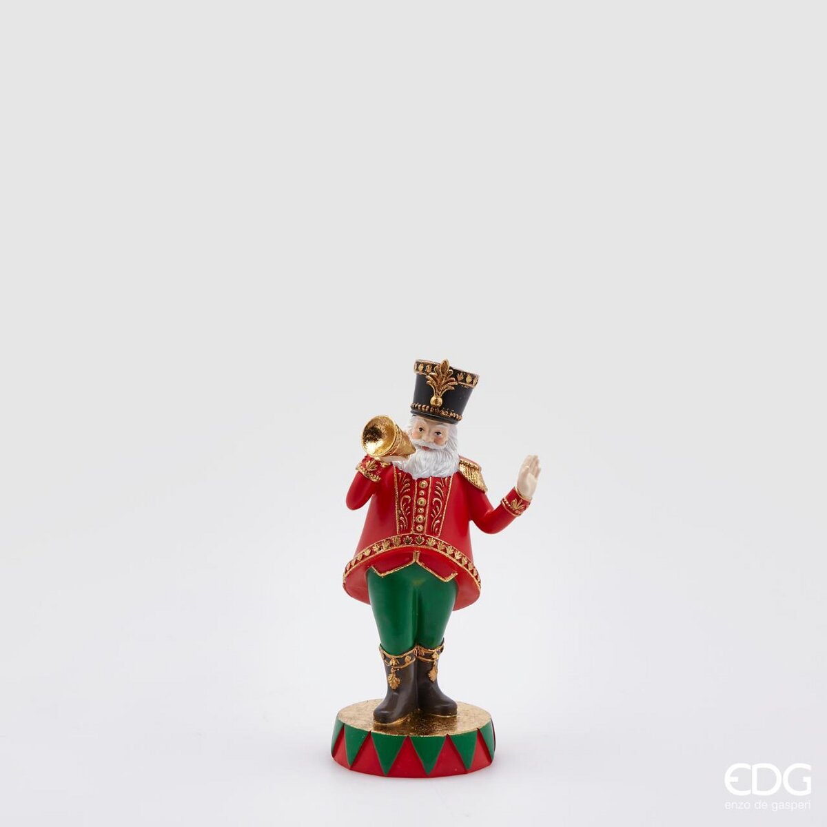 Portacandela Babbo circo con altoparlante, misura H. 20 cm. EDG