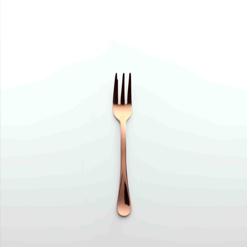 Set 6 forchettine dolce Sintesi Vintage, colore rame, Inox 18/10. Weissestal