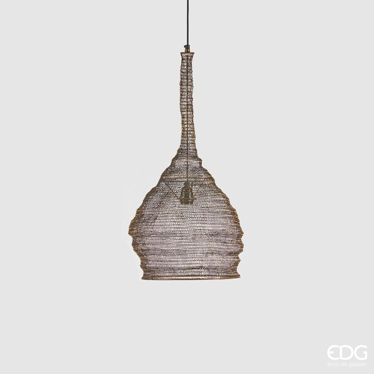 Lampadario telescop. goccia, in ferro, misura H.70 cm. EDG