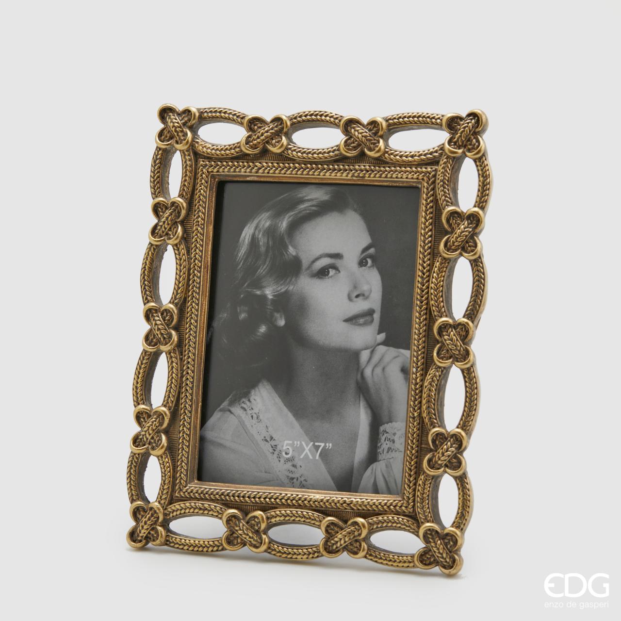Portafoto Maglie oro, misura grande 25x20. EDG
