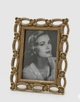 Portafoto Maglie oro, misura grande 25x20. EDG