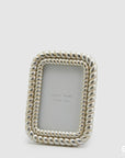 Portafoto Tricot argento, misura piccola 20x15. EDG