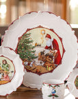 Piatto grande dolci Babbo Natale porta regali Villeroy & Boch