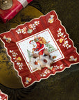 Ciotola quadrata Babbo Natale sul Tetto. Villeroy & Boch linea Toy's fantasy