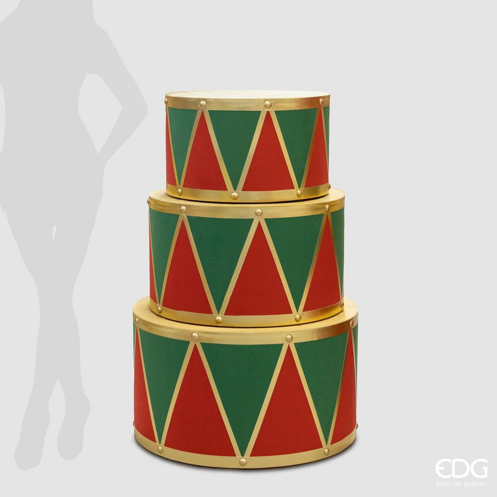 Nastro Scozzese Modellabile - Rosso, Verde, Oro con Lurex - Altezza 3