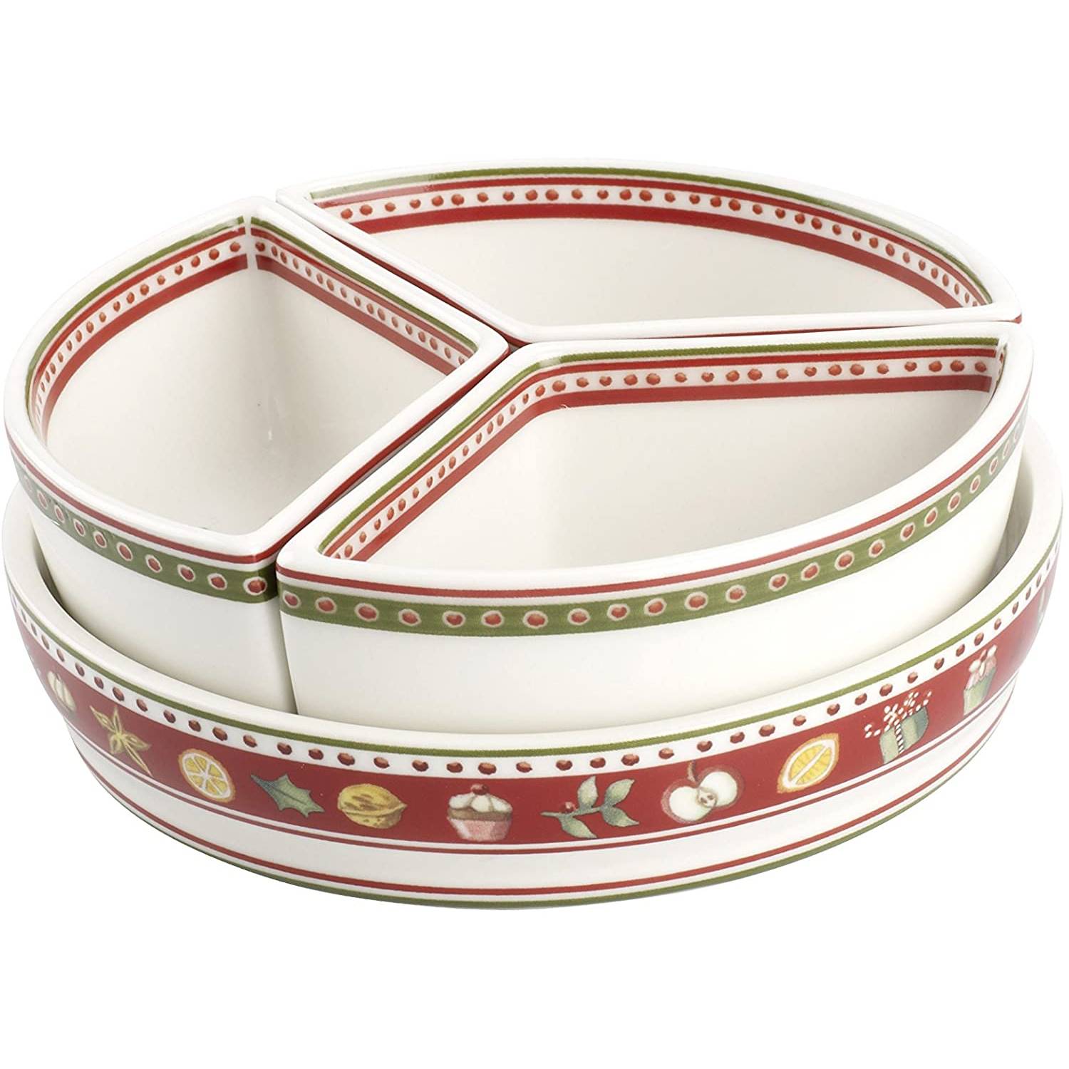 Set 3 coppette con piattino, Linea Winter Bakery Delight. Villeroy &amp Boch