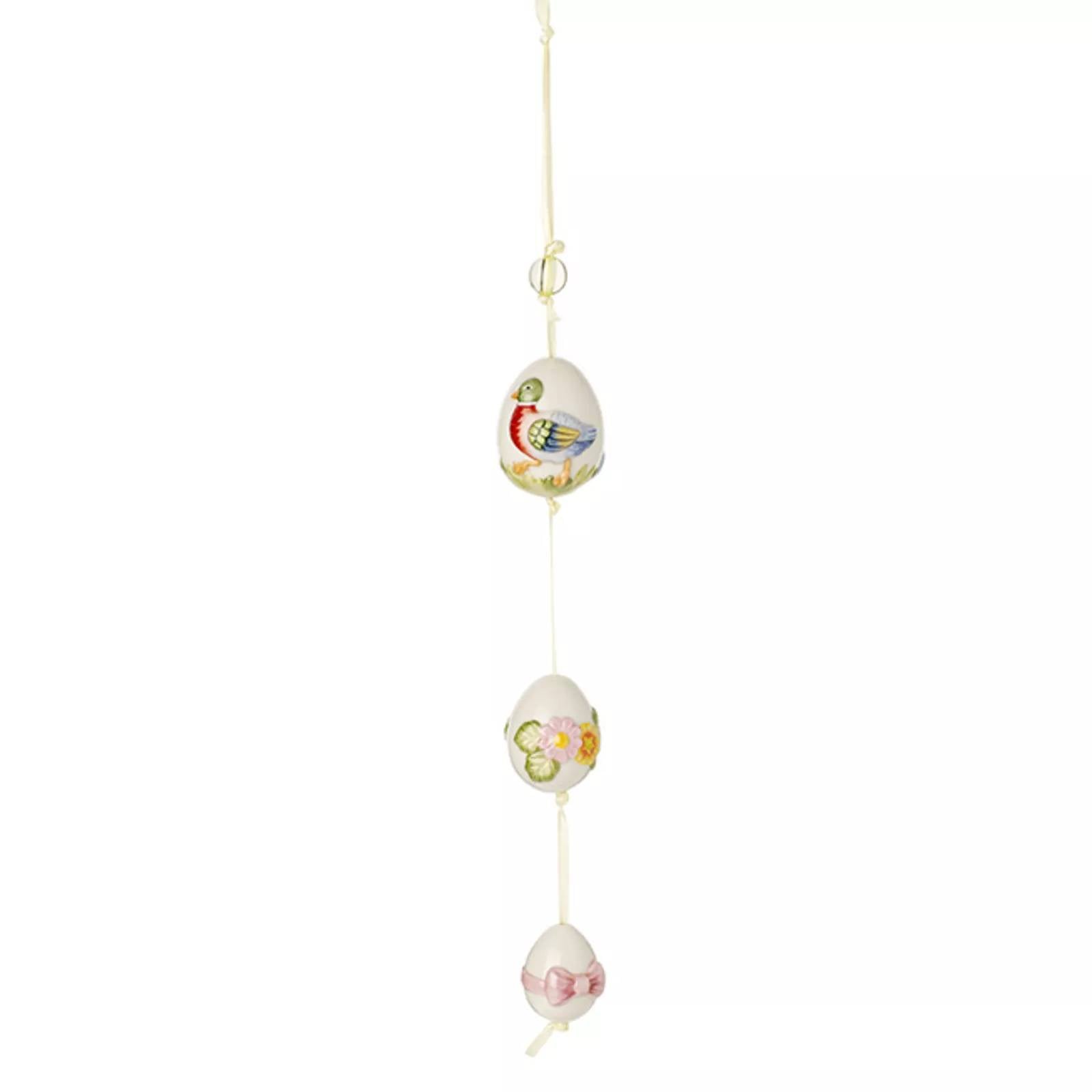 Trio uova anatra Ornamento Linea Spring eggs. Villeroy & Boch