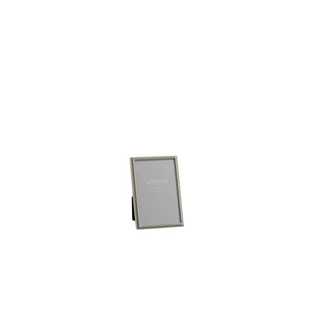 Portafoto Righe Oblique 10X15 in Metallo Argento. Jolipa
