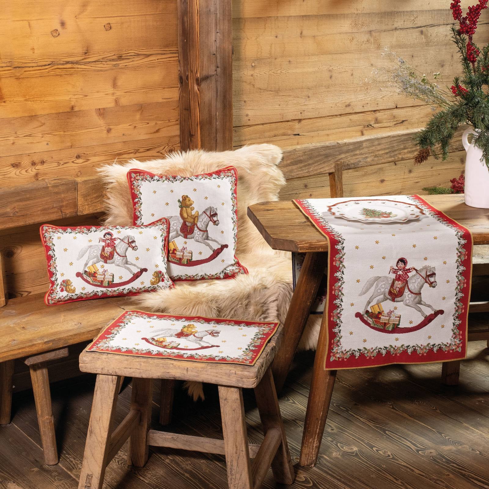 Cuscino quadrato in gobelin Villeroy &amp;amp Boch Linea Toy's fantasy