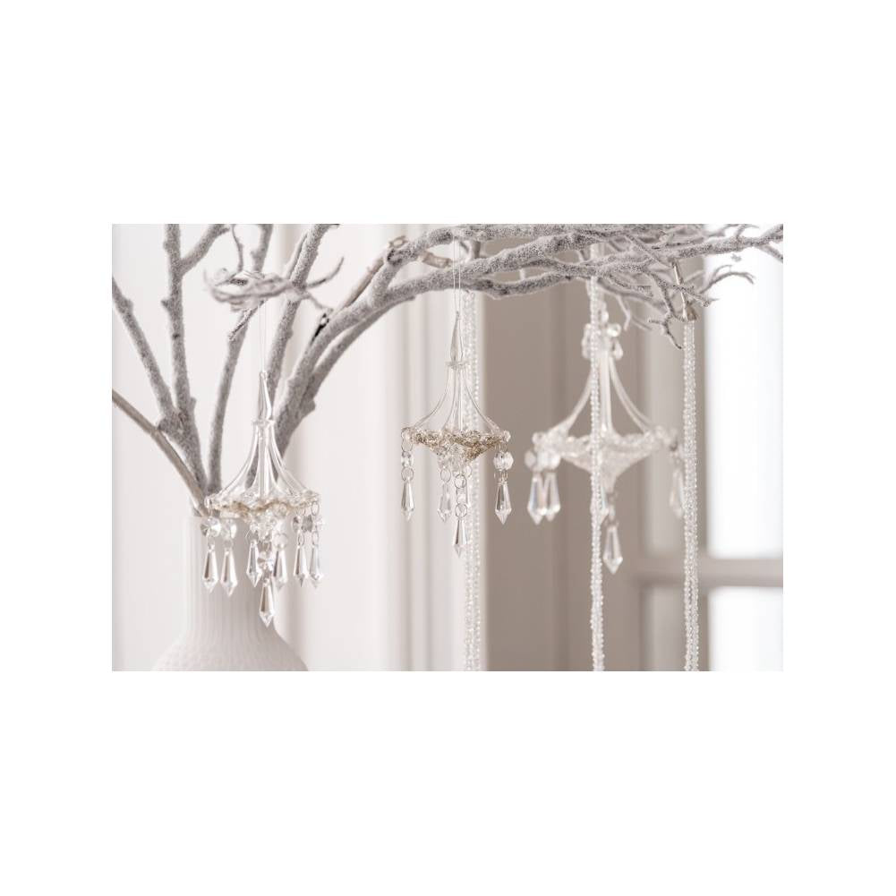 Decorazioni Lampadari in Vetro Trasparente misura Large. Jolipa