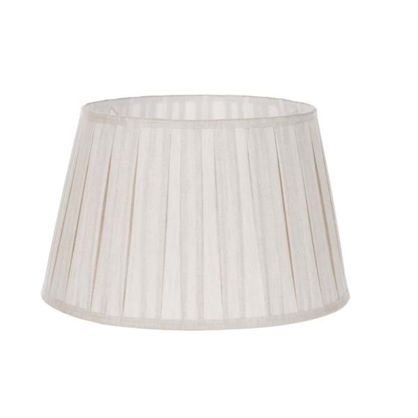 Piantana con paralume in lino, colore bianco. Blanc Mariclò