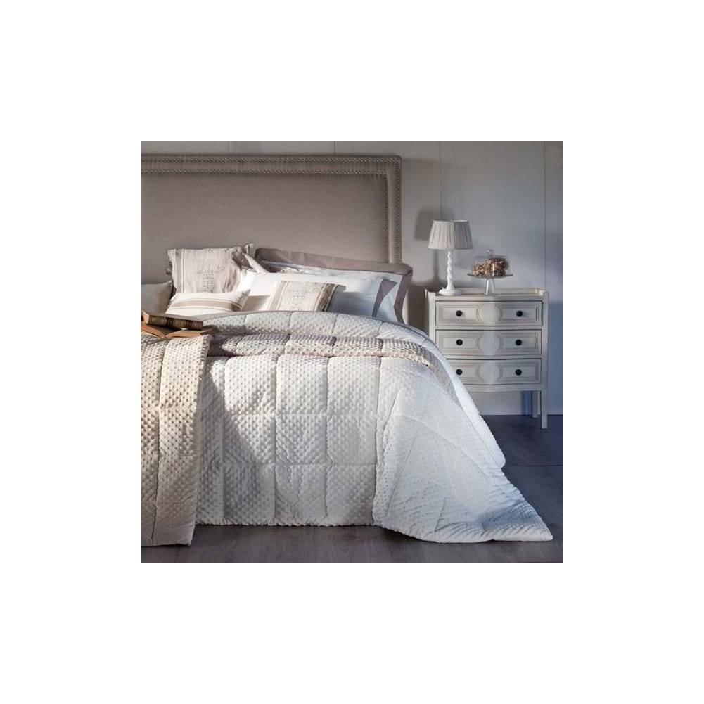 Plaid BUBBLE beige 220x260 cm. Blanc Mariclò