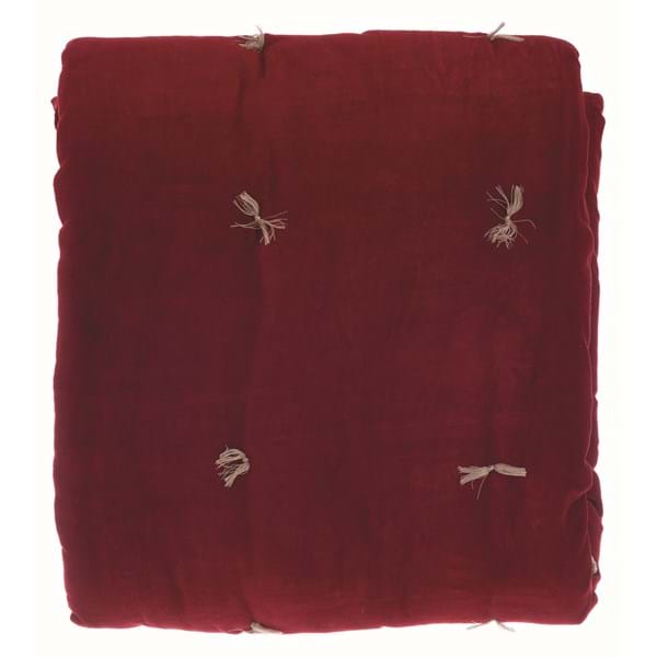 Coperta velluto bordeaux Blanc Mariclò