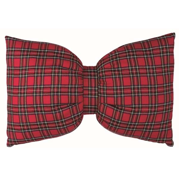 Cuscino FIOCCO piccolo tartan. Blanc Mariclò