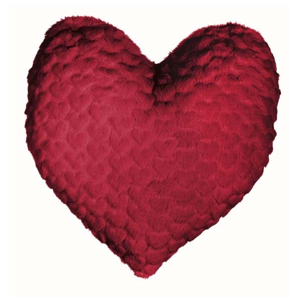 Cuscino a Cuore Serie Cuoricini Colore Rosso. Blanc Mariclò