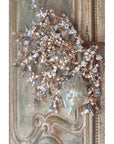 Decoro floreale argento. Blanc Mariclò