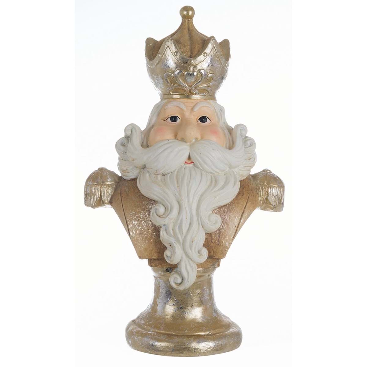 Decorazione statua Santa Claus oro. Blanc Mariclò