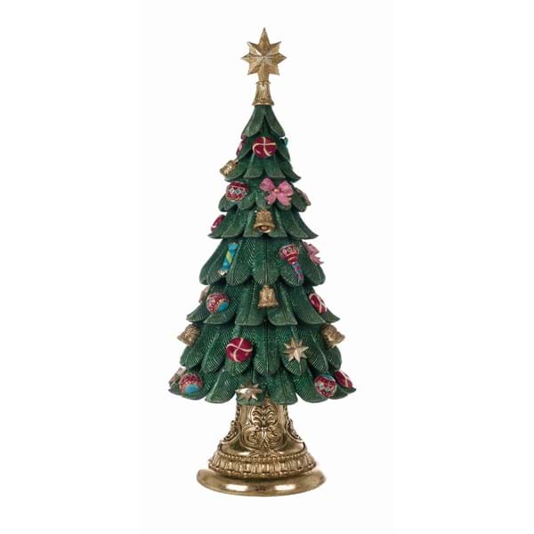 Decoro albero con carillon/led. Blanc Mariclò
