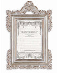 Portafoto piccolo con ornamenti barocchi. Blanc Mariclò