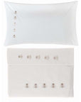 Lenzuola completo letto matrimoniale, ricamo ape, bianco. Blanc Mariclò