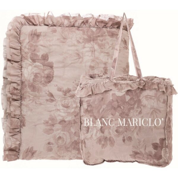 Trapunta Fantasia floreale matrimoniale, Linea Affresco. Blanc Mariclò