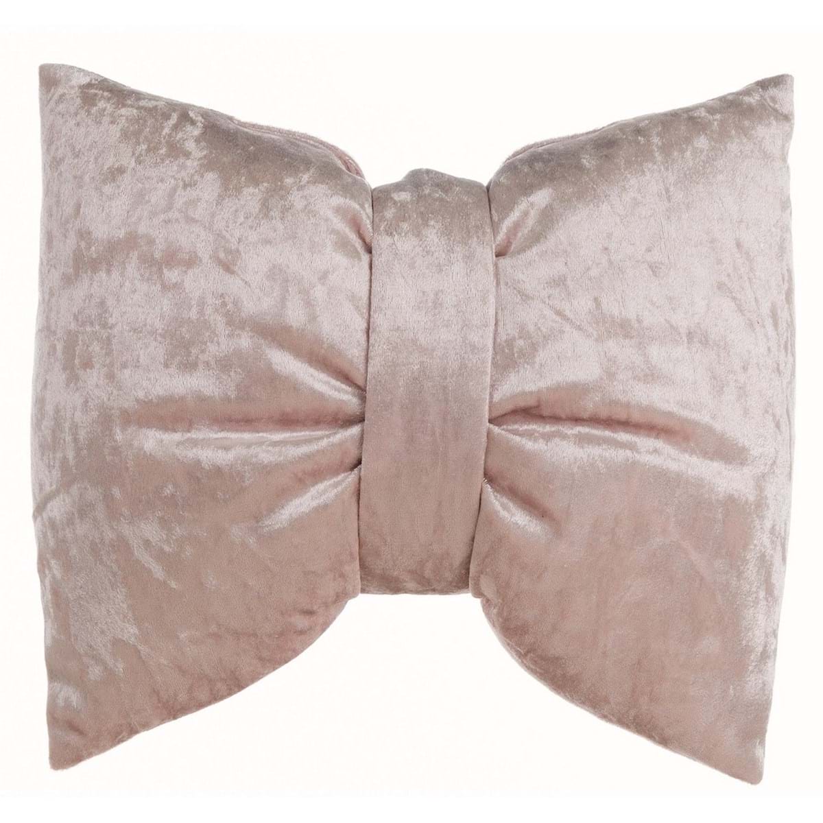 Cuscino FIOCCO piccolo velluto rosa. Blanc Mariclò