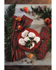 Set presina e 2 canovacci tartan, linea Tartan. Blanc Mariclò